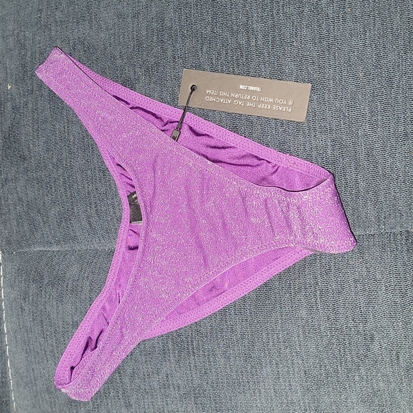 Violet sparkle Cheeky Bathing suit bottom - Picture 1 of 7
